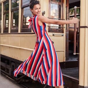 Boden Jocelyn Pleated Midi Dress